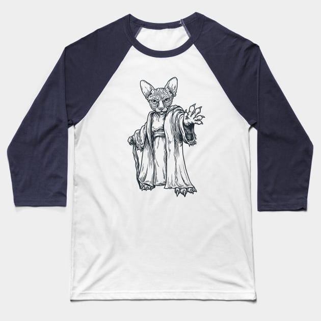 Master Sphynx Baseball T-Shirt by affan2fly